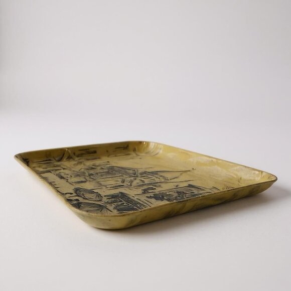 Manover Fiberglass Tray Paris Montmartre Chaumontel France Mid Century 1960s - Picture 6 of 9